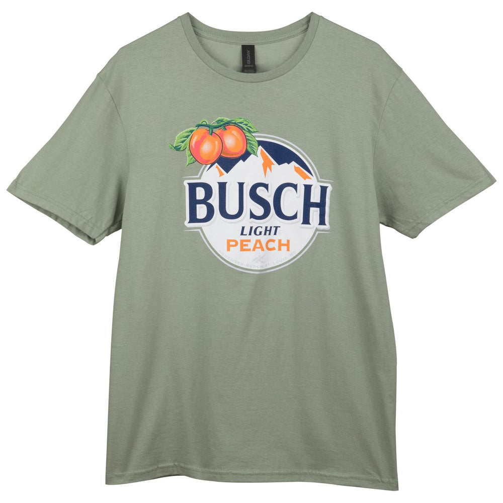 Busch Light Peach Logo Green Colorway T-Shirt Image 2