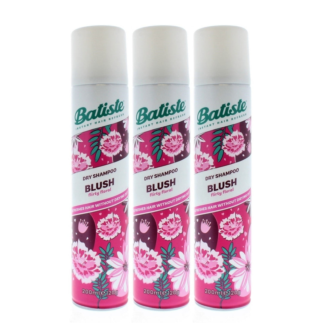 Batiste Instant Hair Refresh Dry Shampoo Blush Flirty Floral 200ml/120g (3 PACK) Image 1