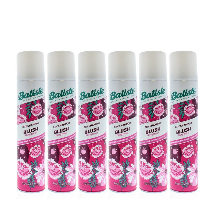 Batiste Instant Hair Refresh Dry Shampoo Blush Flirty Floral 200ml/120g (6 PACK) Image 1