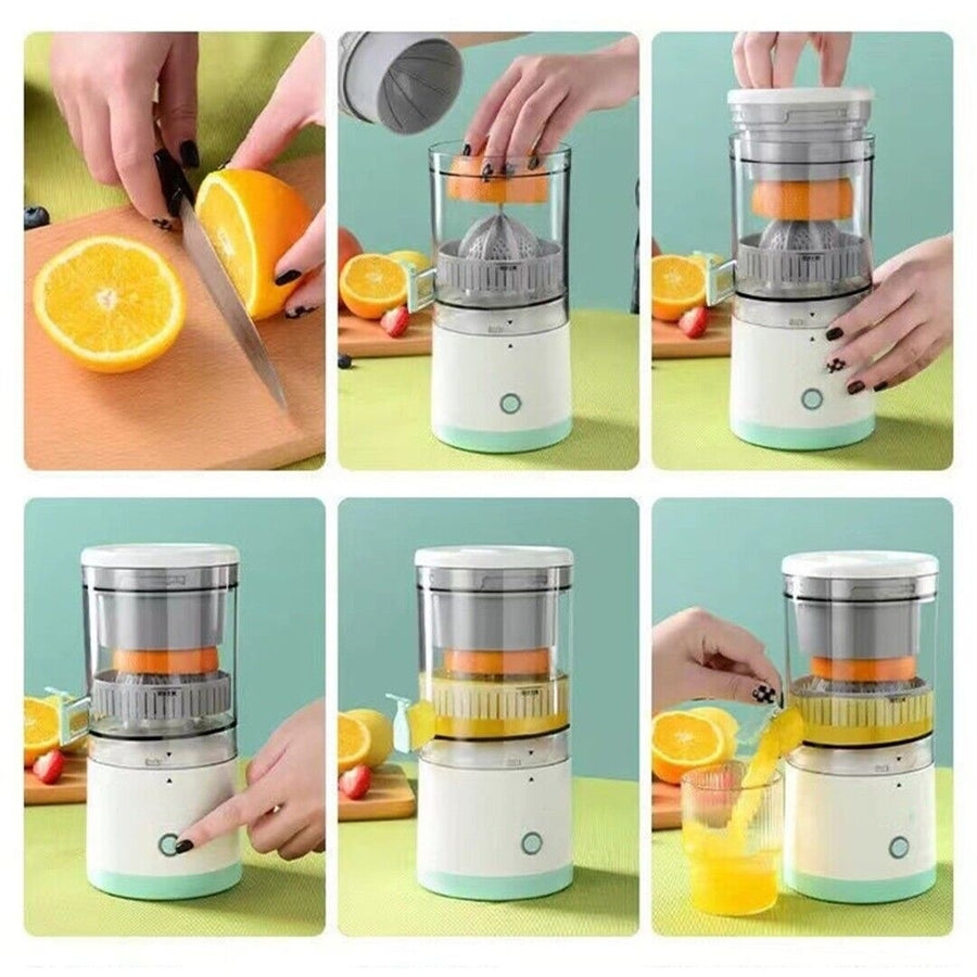 Portable Rechargeable Mini Citrus Juicer 13.5oz ABS Plastic for Fresh Juice Image 1