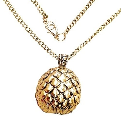 Shalalla London Game of Thrones Inspired Daenerys Targaryen Dragon Egg Gold Plated Pendant Image 1