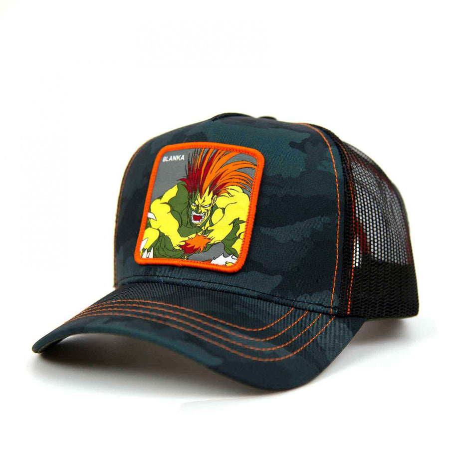 Street Fighter Blanka Patch Trucker Hat Image 1