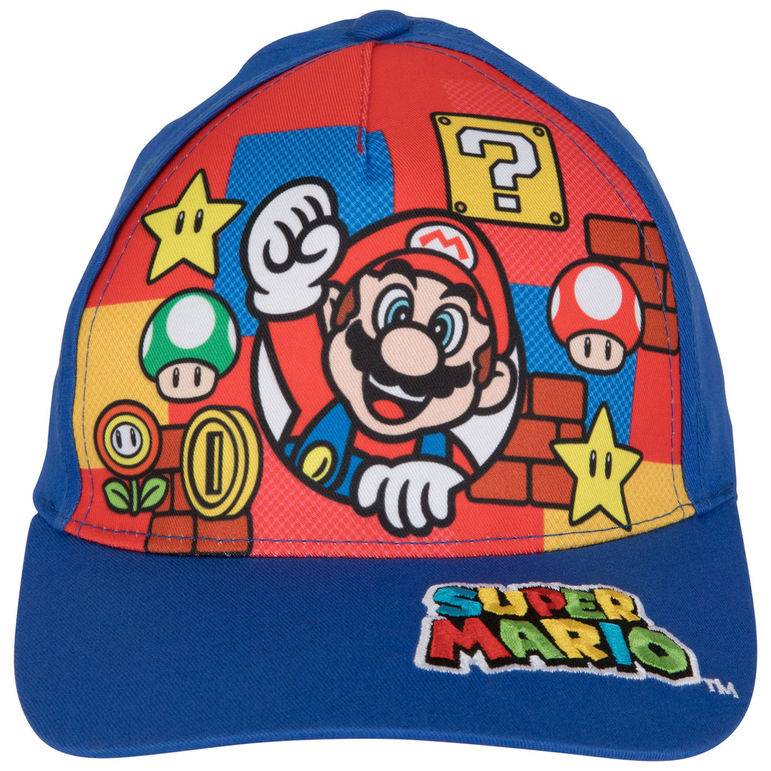 Super Mario Bros. Power-Ups Kids Baseball Hat Image 2