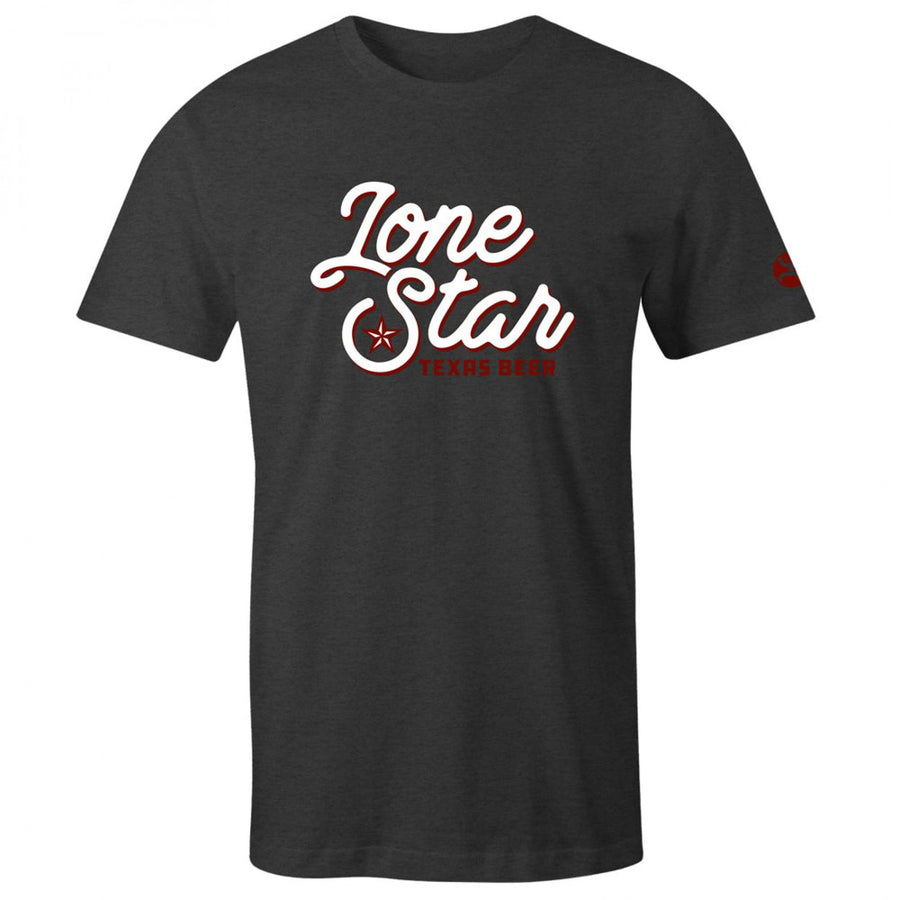 Lone Star Beer Cursive Logo T-Shirt Image 1