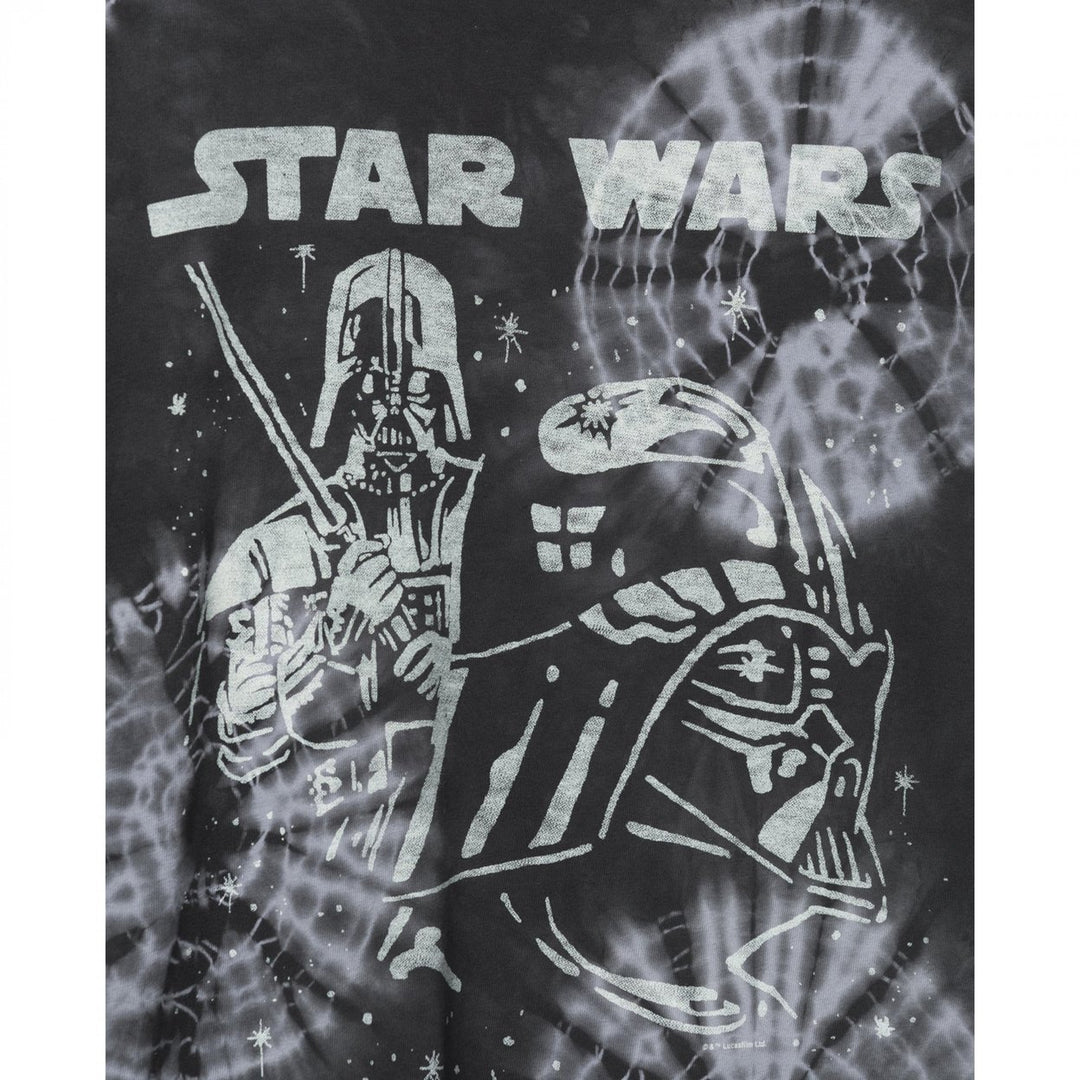 Star Wars Darth Vader Tie-Dye T-Shirt by Junk Food Image 3