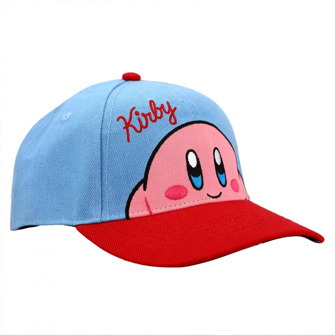 Kirby Peek-A-Boo Embroidered Pre-Curved Snapback Hat Image 3