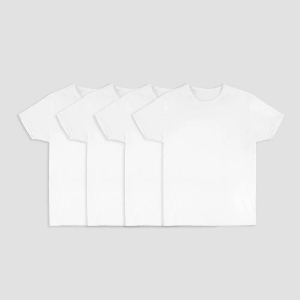 Fruit of the Loom Select Mens Comfort Supreme Cooling Crew White T-Shirts 4-PK Image 2