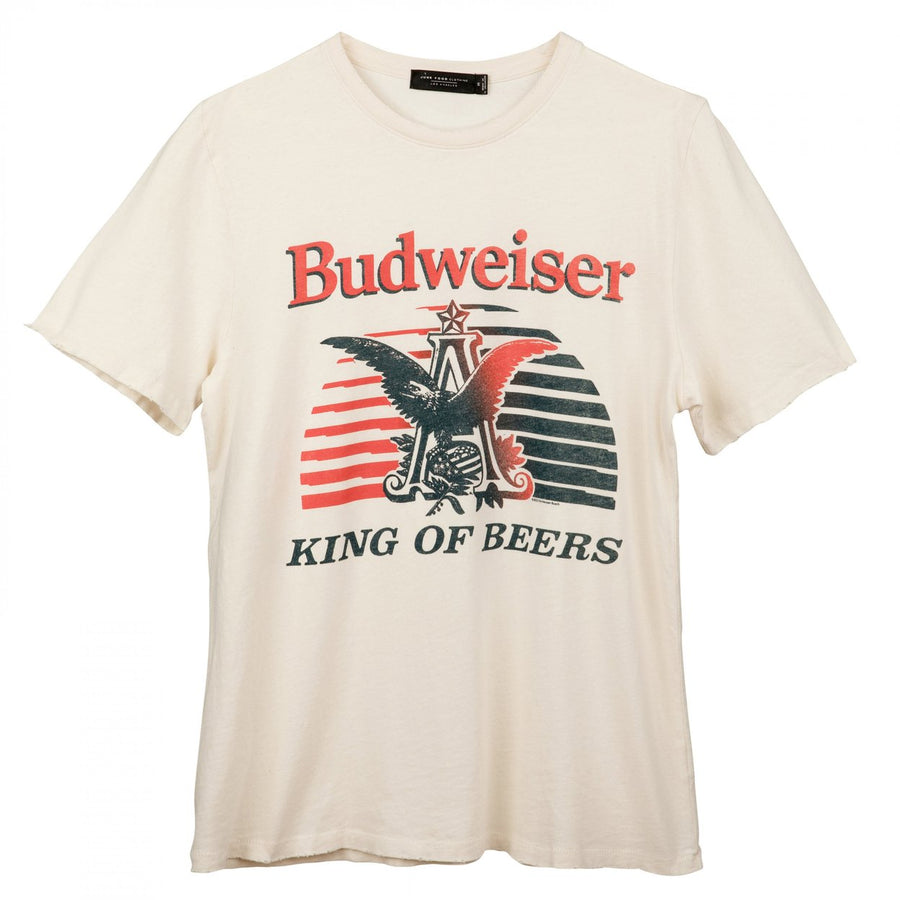 Budweiser Lager Beer Vintage Logo T-Shirt by Junk Food Image 1