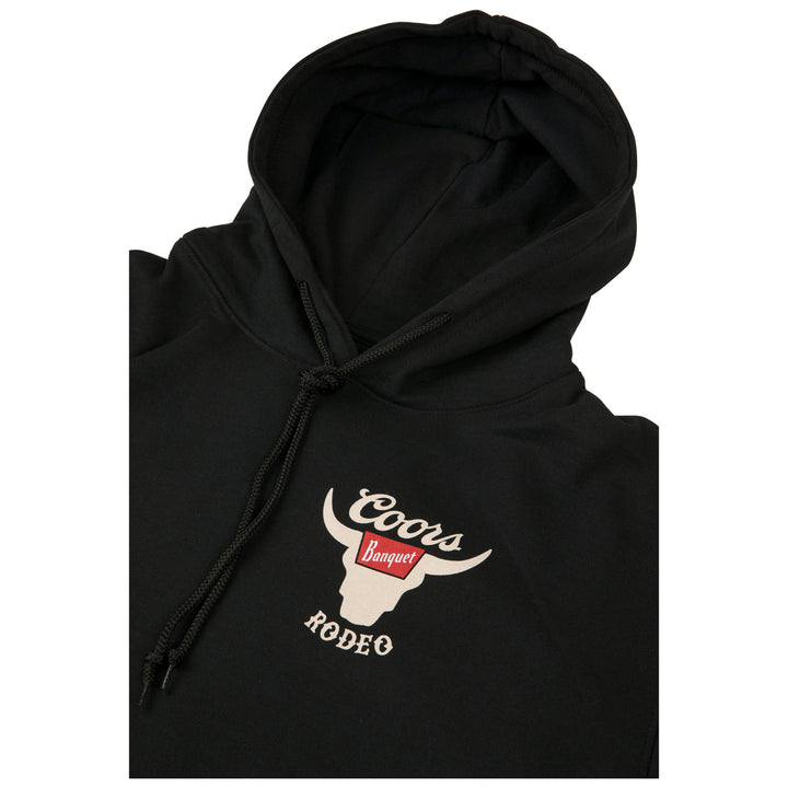 Coors Banquet Rodeo Horns Logo Front and Back Print Hoodie Image 4