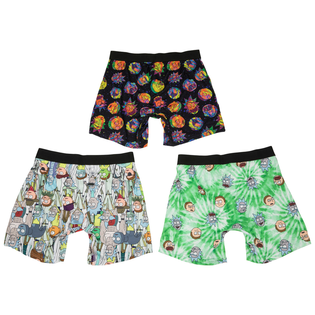 Rick and Morty Classic 3-Pack Boxer Brief Set Image 1