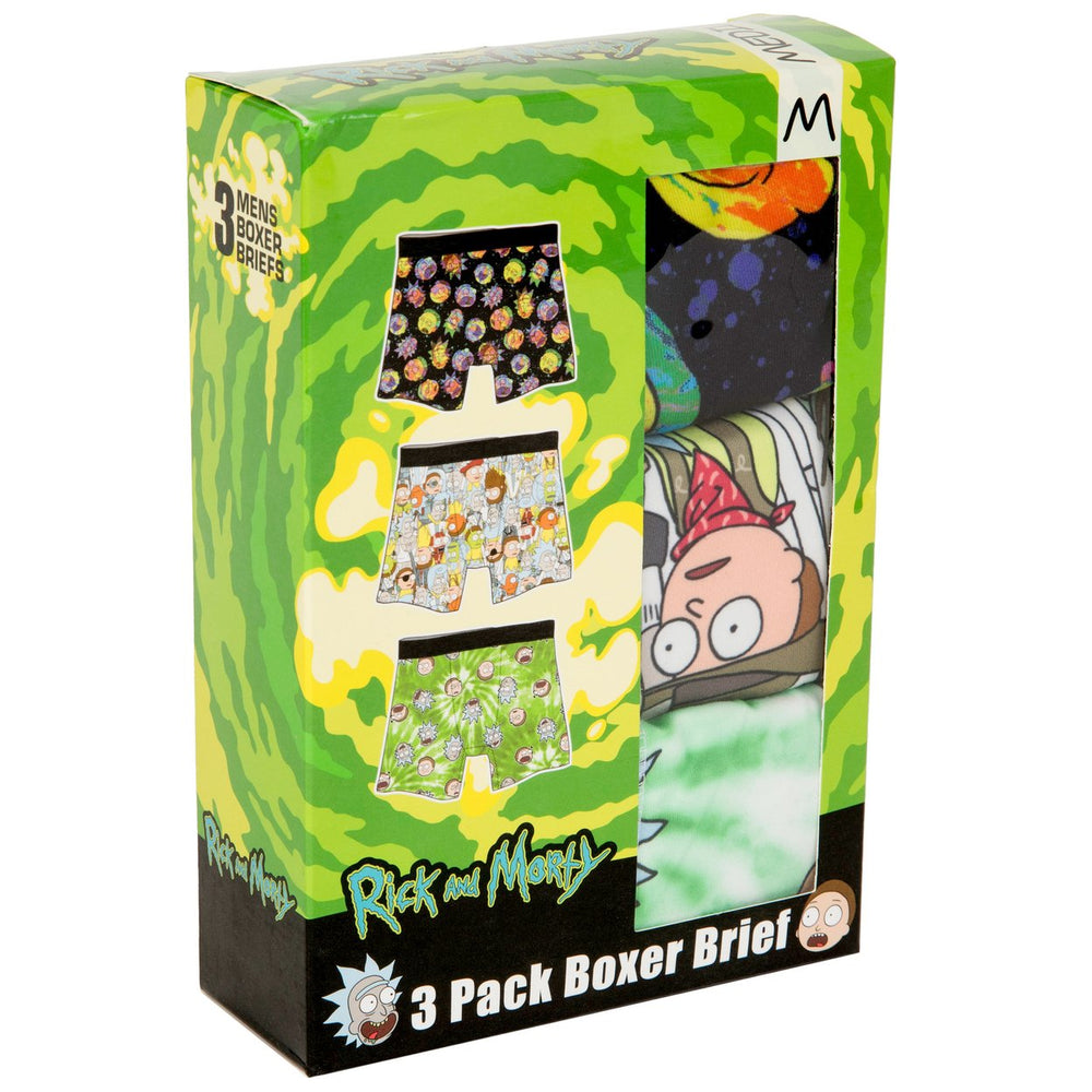 Rick and Morty Classic 3-Pack Boxer Brief Set Image 2