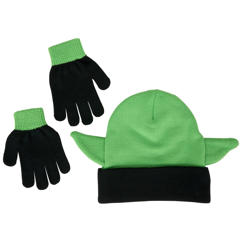 Star Wars The Mandalorian Grogu Kids Gloves and Beanie with Ears Set Image 2