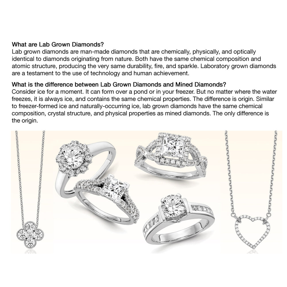 1.00 Carat (ctw VS2-SI1, G-H) Lab Grown Diamond J-Hoop Earrings in 14K White Gold Image 2