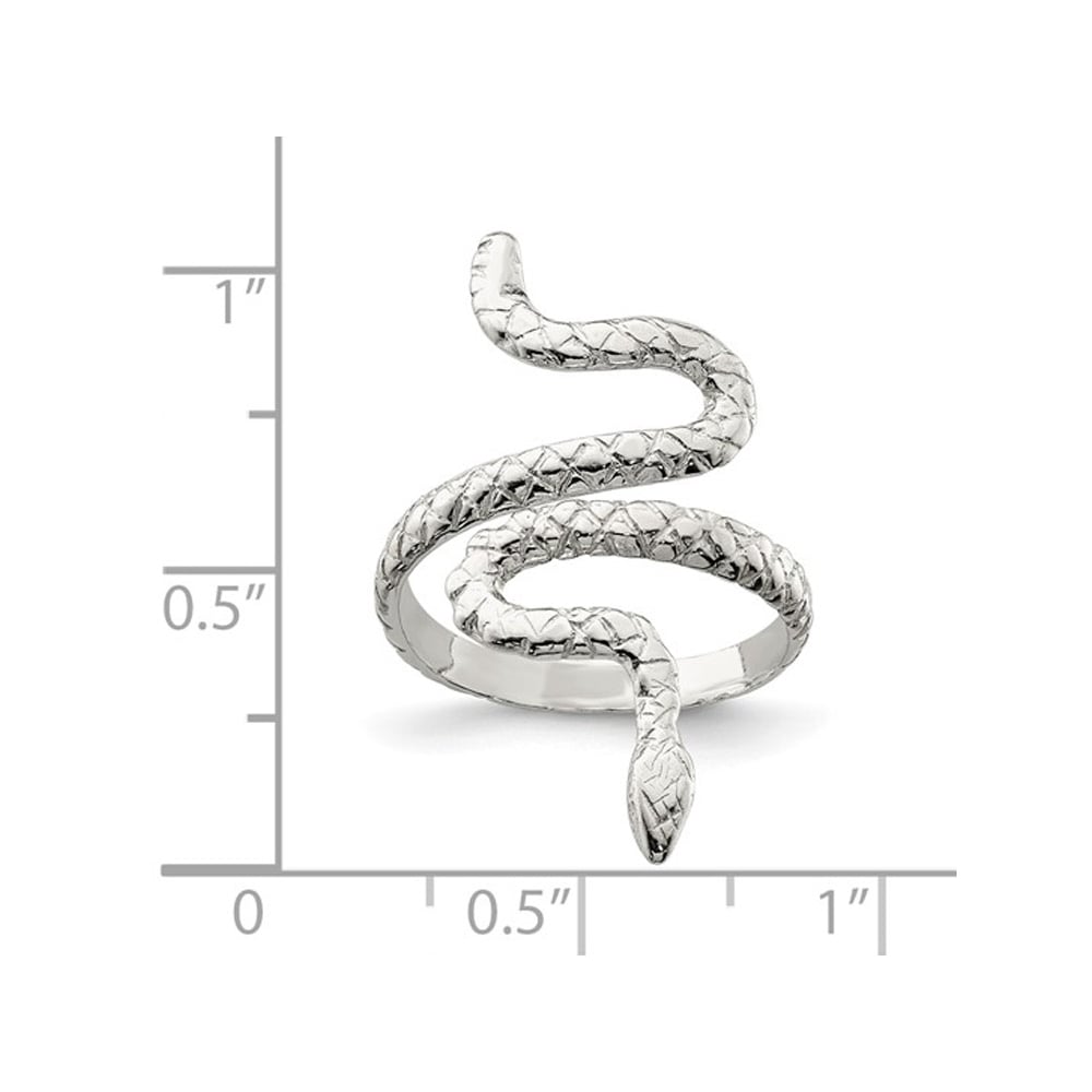 Sterling Silver Snake Slither Ring Image 4