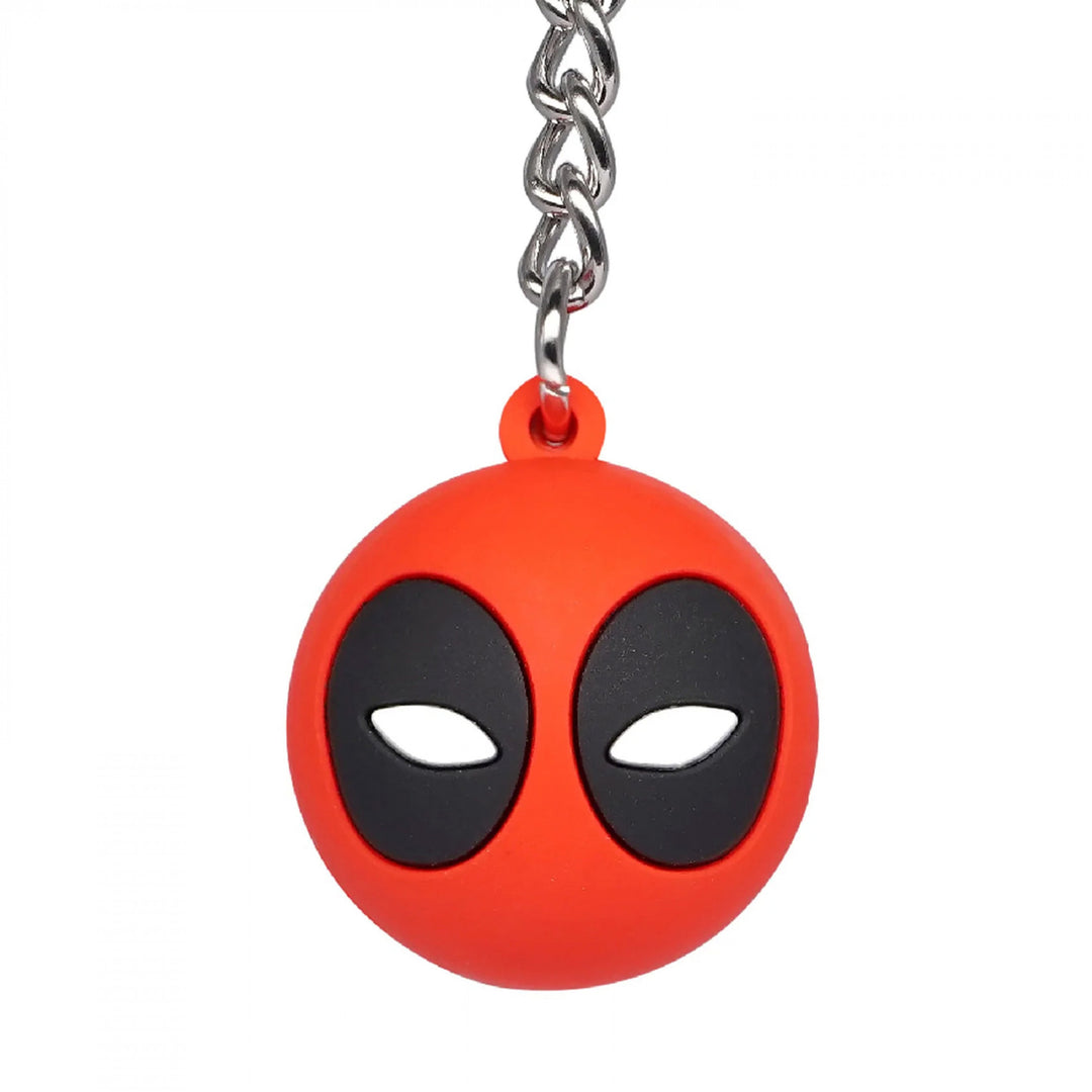 Deadpool Mask Ball Keyring Image 1