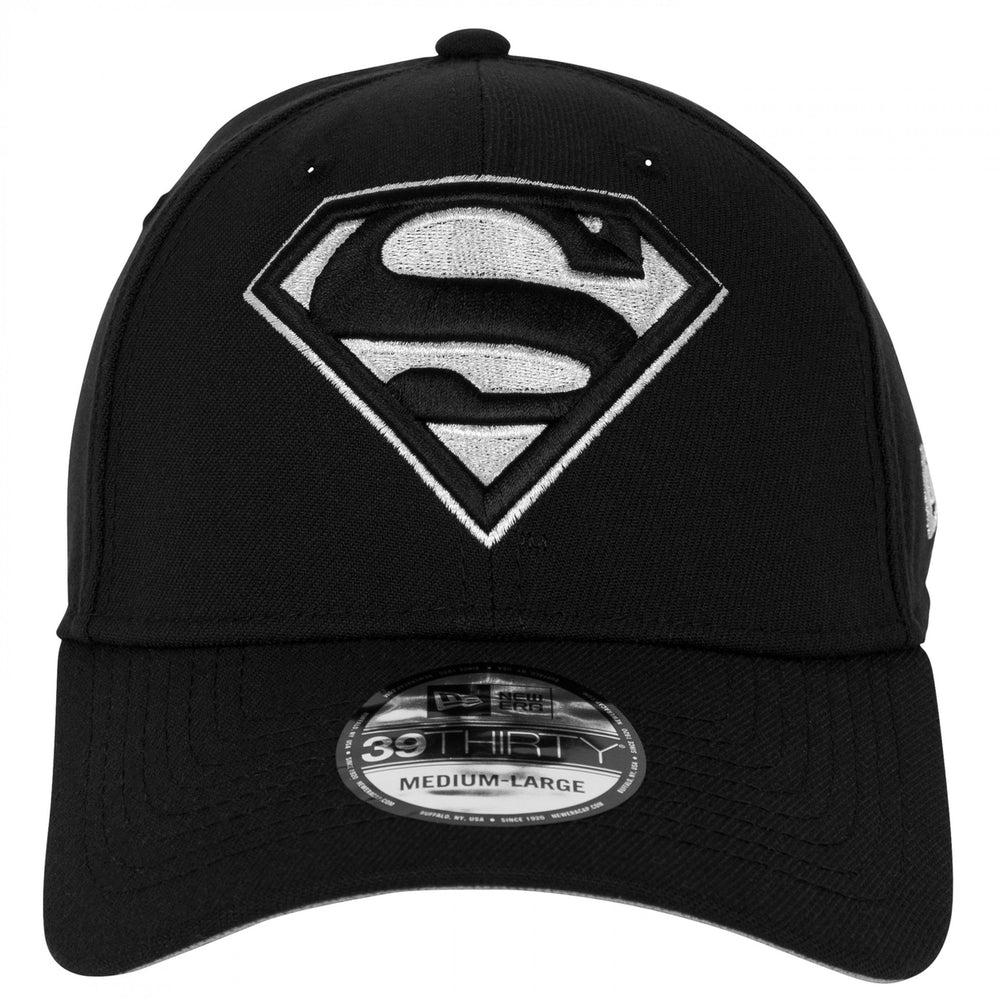 Superman Silver Logo Era 39Thirty Fitted Hat Image 2