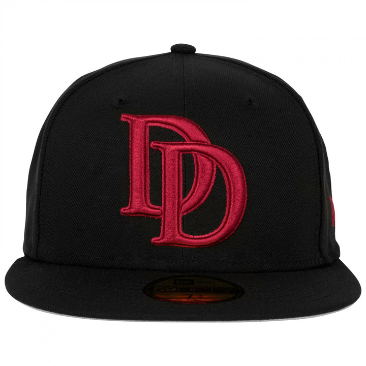 Daredevil Logo Black Colorway Era 59Fifty Fitted Hat Image 2