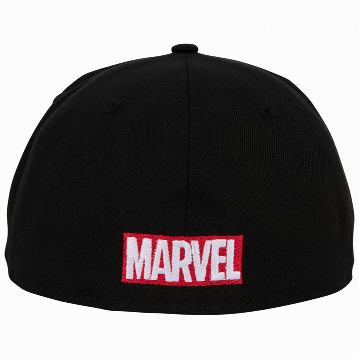 Daredevil Logo Black Colorway Era 59Fifty Fitted Hat Image 4