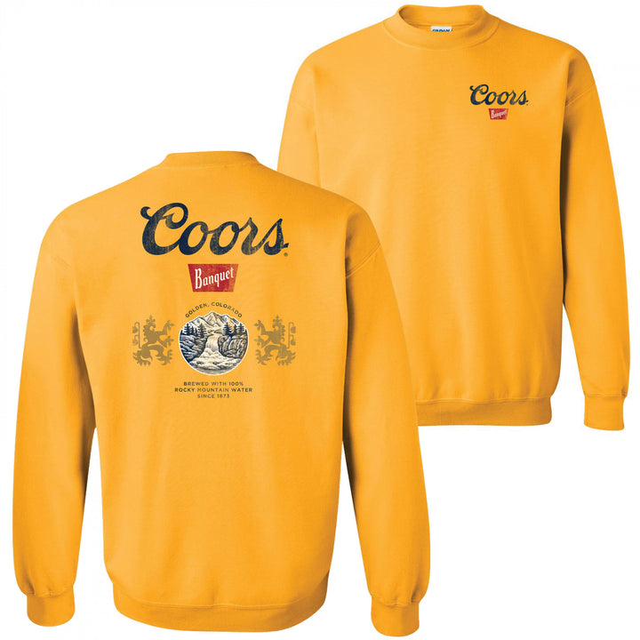 Coors Banquet Front and Back Print Crewneck Sweatshirt Image 1