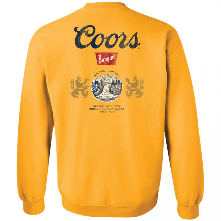 Coors Banquet Front and Back Print Crewneck Sweatshirt Image 3