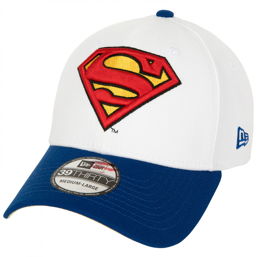 Superman Logo Home Colors Era 39Thirty Fitted Hat Image 1