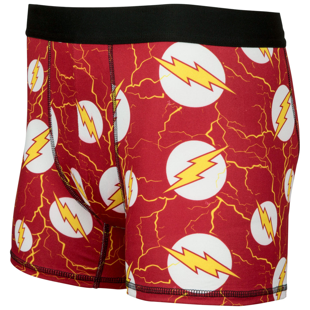 The Flash Logo Electric Mens Underwear Boxer Briefs Image 2
