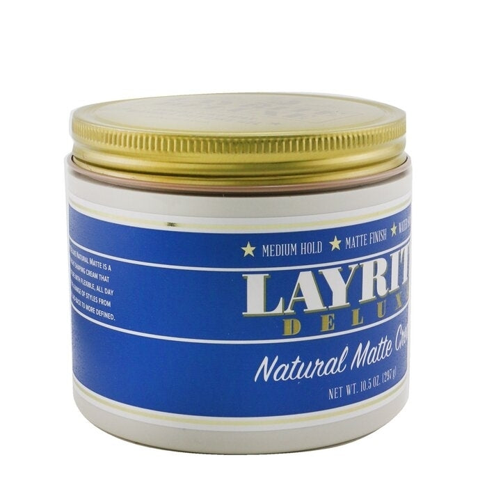 Layrite - Natural Matte Cream (Medium Hold Matte Finish Water Soluble)(297g/10.5oz) Image 2