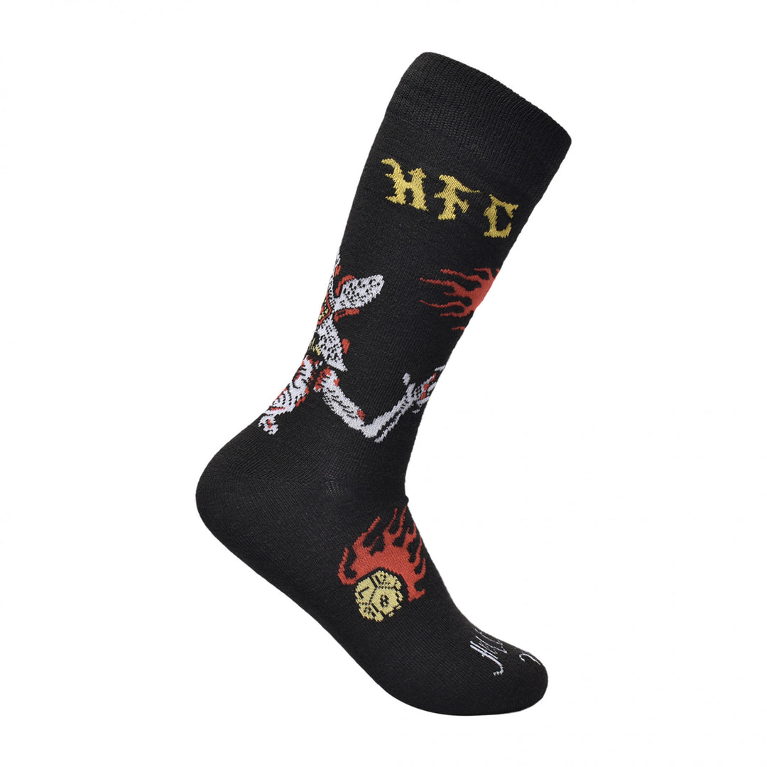 Stranger Things Hellfire Club Symbols Crew Socks 3-Pair Box Set Image 3