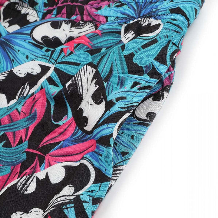 Batman Logo Hawaiian Print Active Shorts Image 2