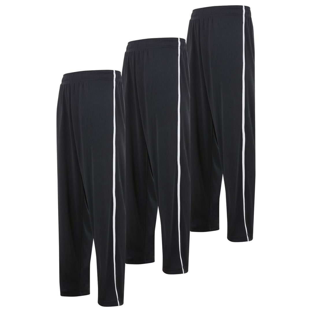 DARESAY Mens Joggers Quick-Dry Athletic Pants 3-Pack Elastic Waist with Pockets Image 1