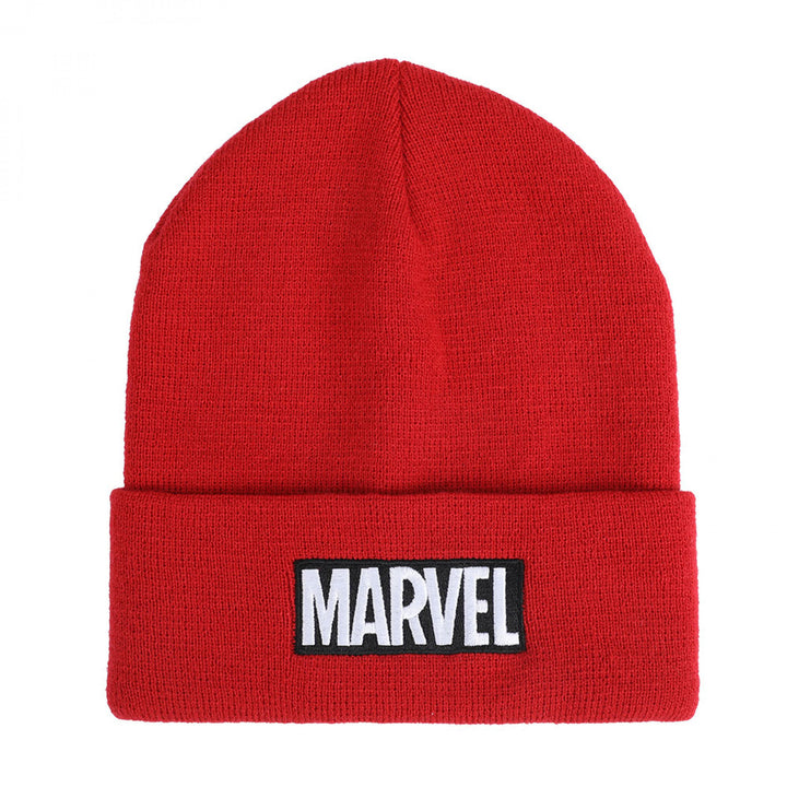 Marvel Bold Logo Embroidered Cuff Beanie Image 1