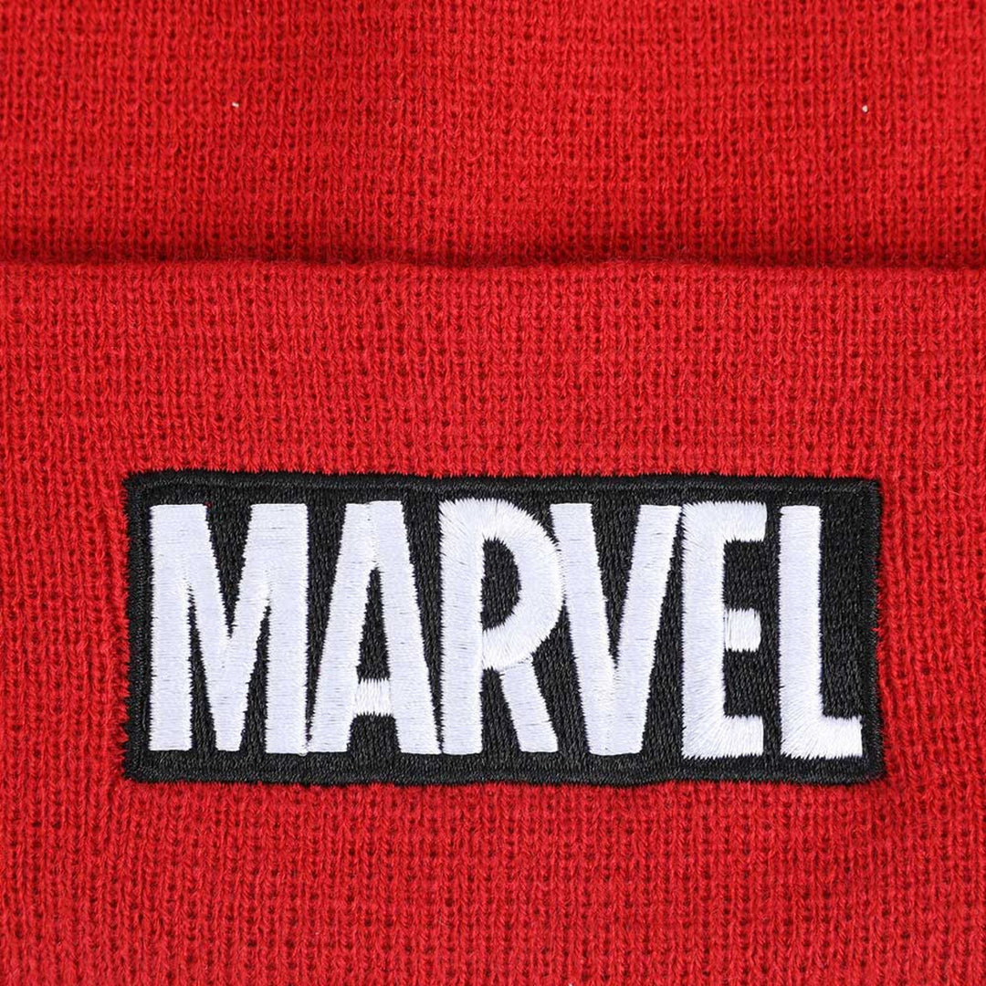 Marvel Bold Logo Embroidered Cuff Beanie Image 3