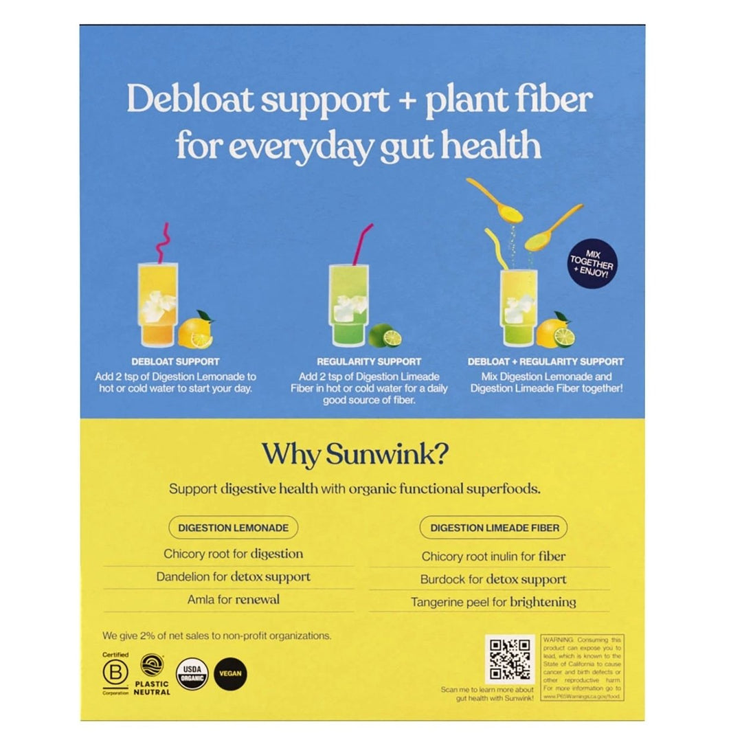 Sunwink Daily Debloat + Fiber Superfood Powder Duo 4.2 Ounce (Pack of 2) Image 3