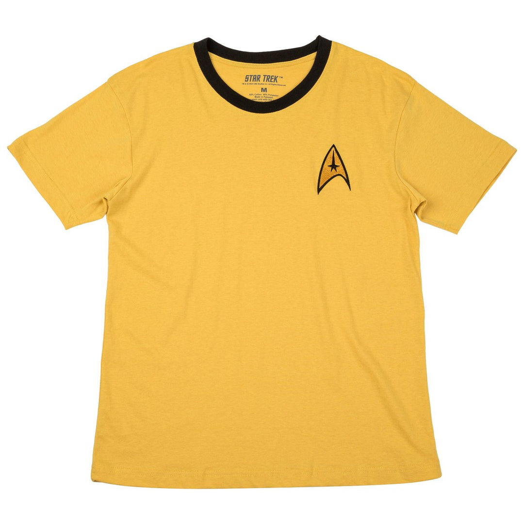 Star Trek Captain Kirk Badge T-Shirt Image 2