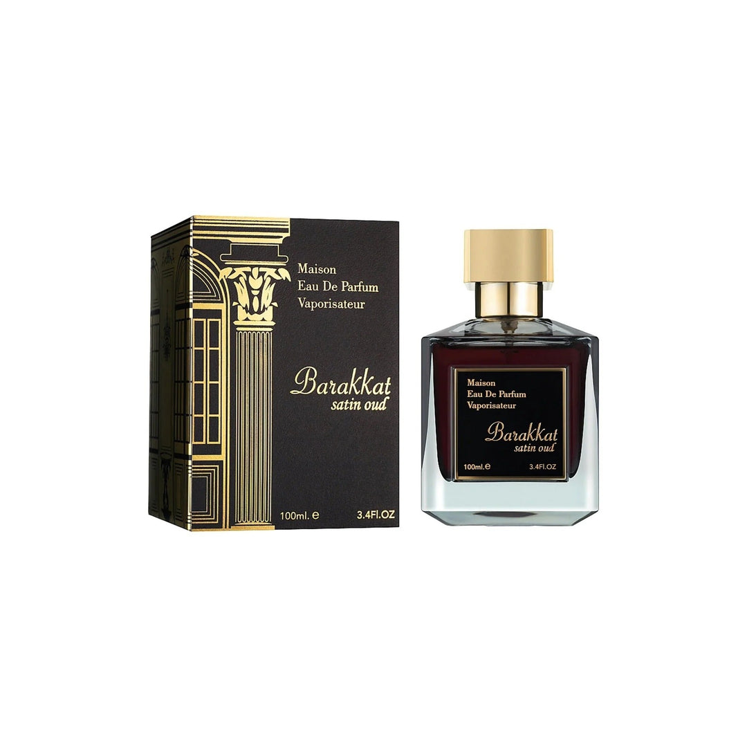 Barakkat Satin Oud by Fragrance World EDP Spray 3.4 oz For Men Image 1