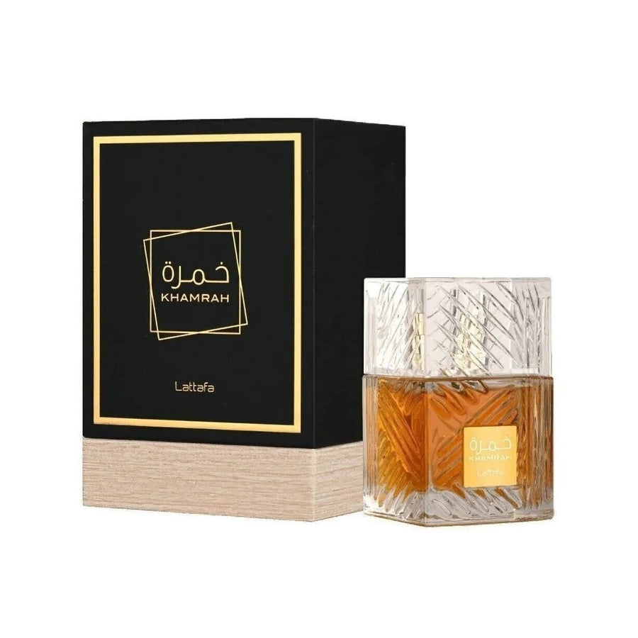 Lattafa Khamrah EDP Spray 3.4 Oz Men Cinnamon Nutmeg Bergamot Fragrance Image 1