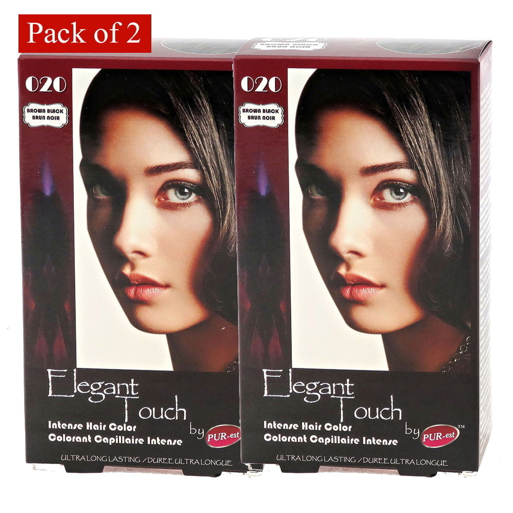 Hair Color Brown Black 020 Elegant Touch By Purest (Pack Of 2) Image 2