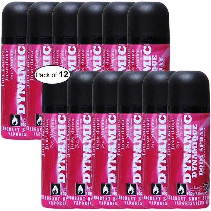 Dynamic Just Dance Body Spray For Women(100g) (Pack Of 3) Image 3