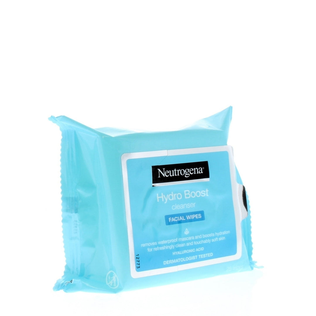 Neutrogena Hydro Boost Facial Cleansing Wipes 25 Count with Hyaluronic Acid Image 2