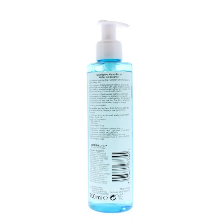 Neutrogena Hydro Boost Cleanser Water Gel 200ml Image 3