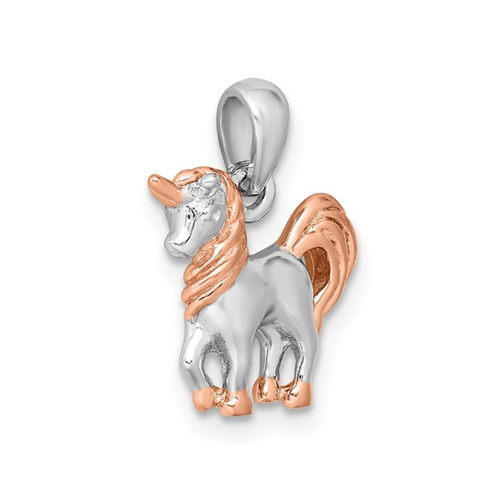 Sterling Silver Unicorn Charm Pendant Necklace with Chain Image 4