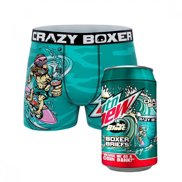 Crazy Boxers Mountain Dew Baja Blast Boxer Briefs in Soda Can Image 1