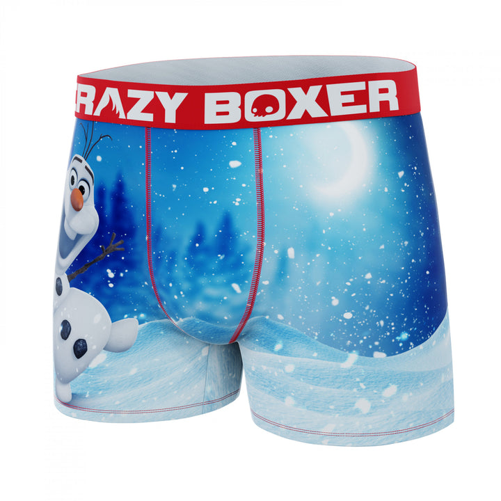 Crazy Boxers Frozen Olaf Boxer Briefs in Popcorn Box Image 3