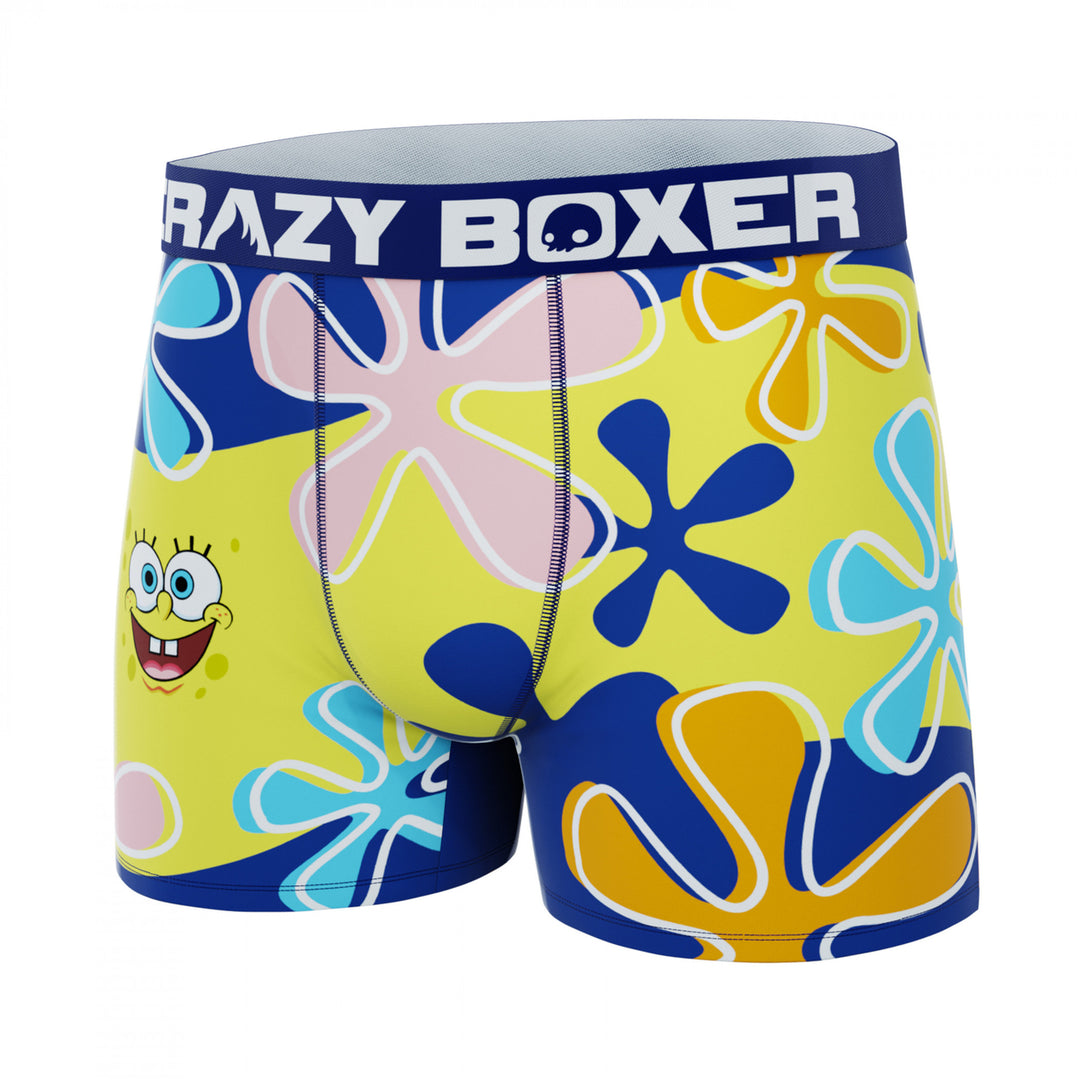 Crazy Boxers SpongeBob SquarePants Coral Reef Boxer Briefs in Gift Box Image 3
