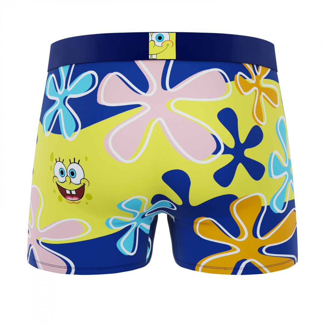 Crazy Boxers SpongeBob SquarePants Coral Reef Boxer Briefs in Gift Box Image 4