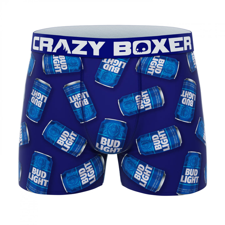 Crazy Boxers Bud Light Can Boxer Briefs and Socks in Beer Can Image 2