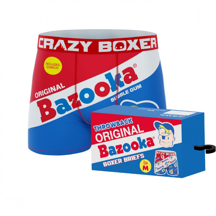 Bazooka Bubble Gum Joe Crazy Boxer Briefs in Gum Wrapper Image 1