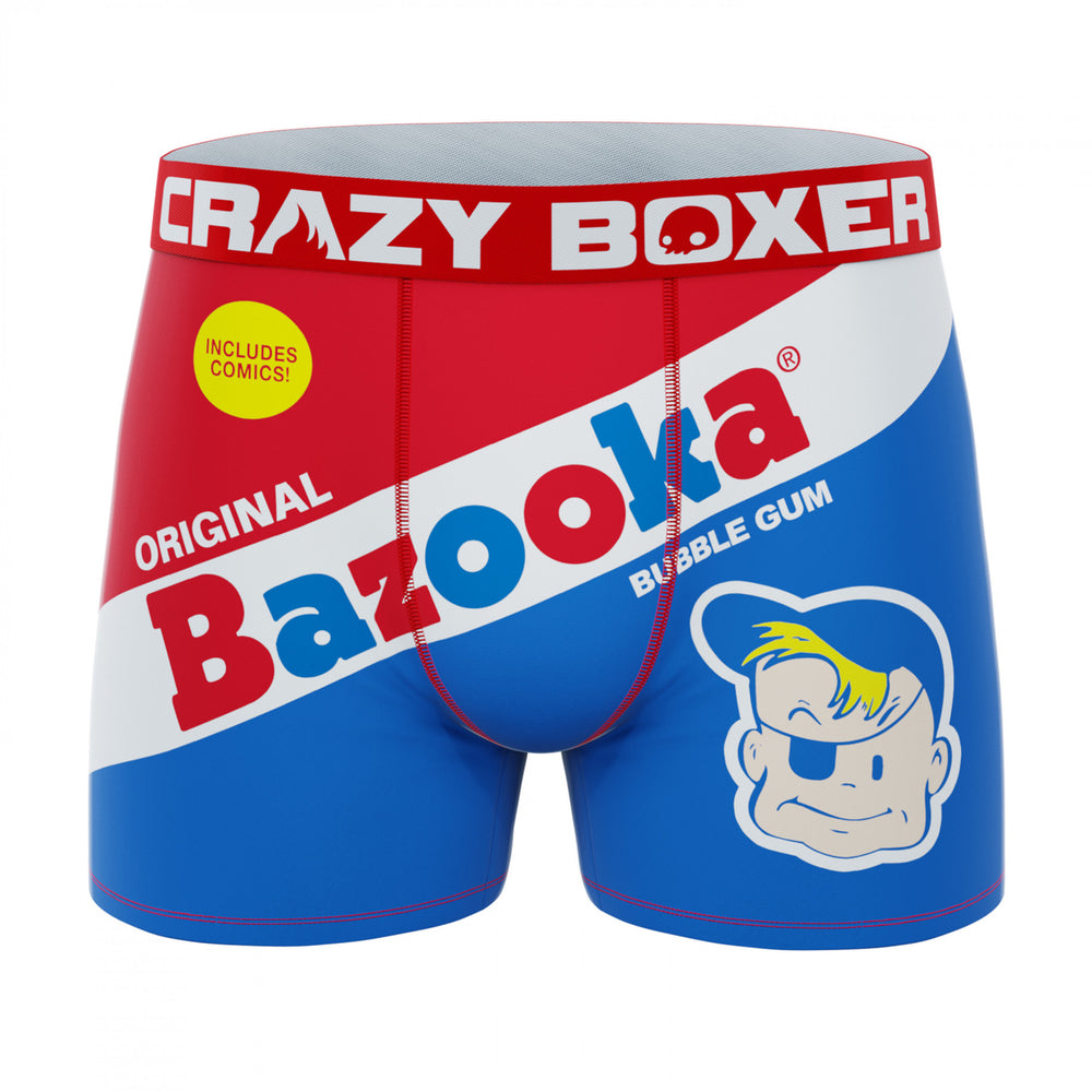 Bazooka Bubble Gum Joe Crazy Boxer Briefs in Gum Wrapper Image 2