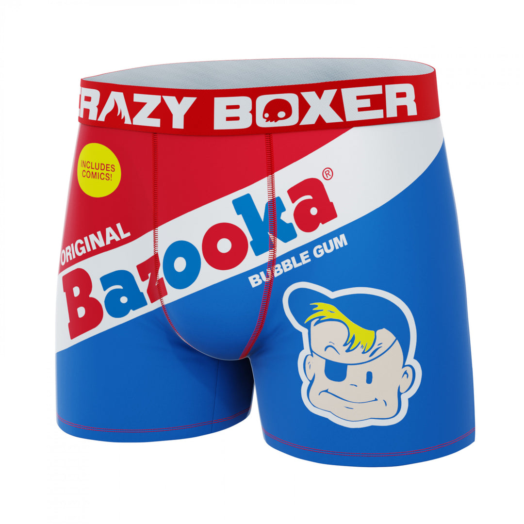 Bazooka Bubble Gum Joe Crazy Boxer Briefs in Gum Wrapper Image 3