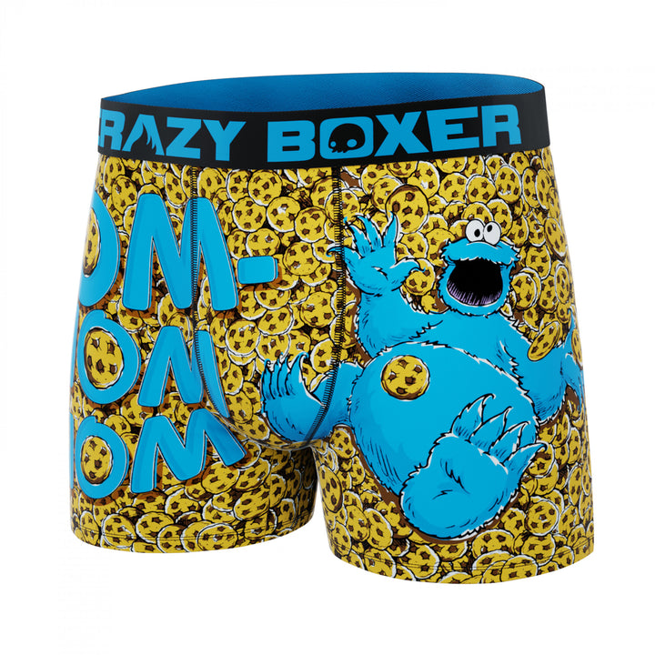 Crazy Boxers Sesame Street Cookie Monster Om-Nom Nom Boxer Briefs Image 2